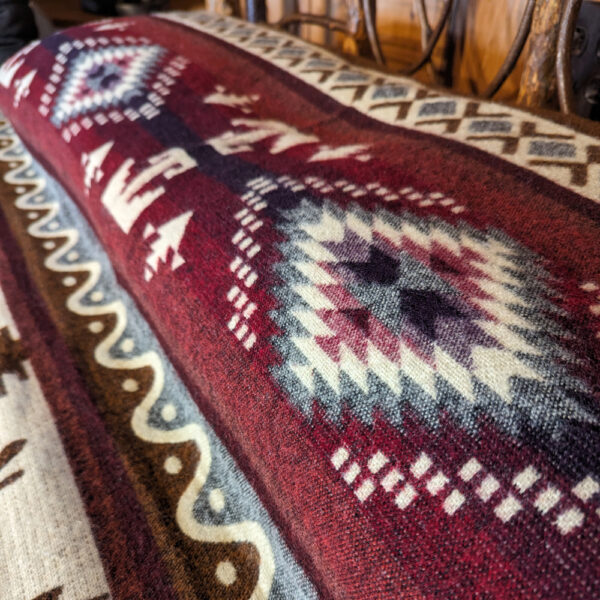 Aztec firebird alpaca blanket in queen size